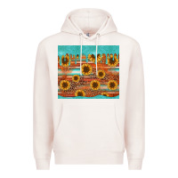 Pale Pink turquoise leopard distressed serape background tumbler Premium Hoodie - Jasminsmagicworld