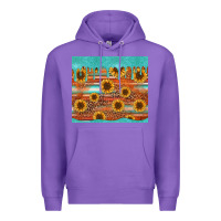 Purple turquoise leopard distressed serape background tumbler Premium Hoodie - Jasminsmagicworld