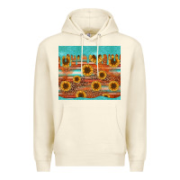 Sandshell turquoise leopard distressed serape background tumbler Premium Hoodie - Jasminsmagicworld