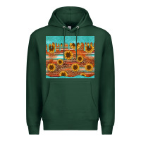 Sports Green turquoise leopard distressed serape background tumbler Premium Hoodie - Jasminsmagicworld