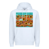 White turquoise leopard distressed serape background tumbler Premium Hoodie - Jasminsmagicworld