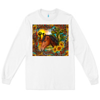 White western horse and sunflower Long Sleeve Tee - RanaPortraitStore
