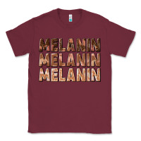 Burgundy melanin melanin melanin Classic Tee - texasbilliewilder