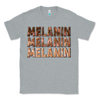 Heather Grey melanin melanin melanin Classic Tee - texasbilliewilder