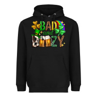 Black Bad and boozy st. patricks day Heavyweight Hoodie - Neo Western