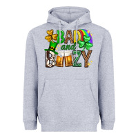 Heather Grey Bad and boozy st. patricks day Heavyweight Hoodie - Neo Western