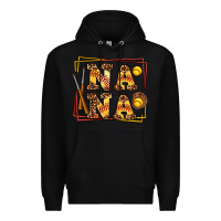 Black softball  nana Premium Hoodie - AdoDesignShop