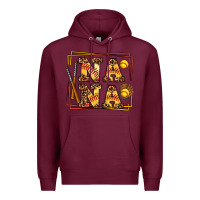 Burgundy softball  nana Premium Hoodie - AdoDesignShop