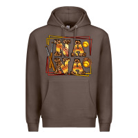 Coffee softball  nana Premium Hoodie - AdoDesignShop