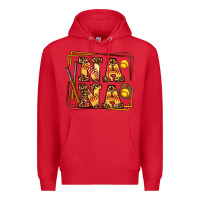 Red softball  nana Premium Hoodie - AdoDesignShop