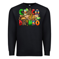 Black cinco de drinko Premium Sweatshirt - AdoDesignShop
