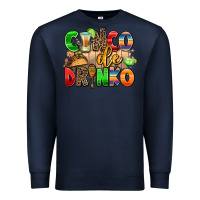 Navy cinco de drinko Premium Sweatshirt - AdoDesignShop