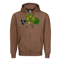 Chestnut st patricks day shamrock gold Zipper Hoodie - RanaPortraitStore