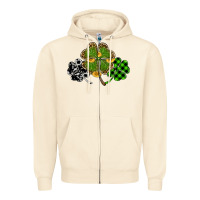 Sandshell st patricks day shamrock gold Zipper Hoodie - RanaPortraitStore