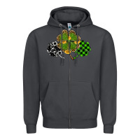 Smoke st patricks day shamrock gold Zipper Hoodie - RanaPortraitStore