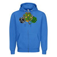 True Royal st patricks day shamrock gold Zipper Hoodie - RanaPortraitStore