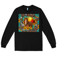 Black western horse and desert tumbler Long Sleeve Tee - RanaPortraitStore
