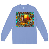 Colony Blue western horse and desert tumbler Long Sleeve Tee - RanaPortraitStore