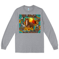 Western Horse And Desert Tumbler Long Sleeve Tee | Teevron