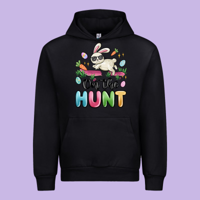 On The Hunt Easter Urban Hoodie Designed By Maliassmallbusiness