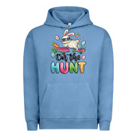 Pigment Pebble Blue on the hunt easter Urban Hoodie - MaliasSmallBusiness