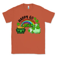 Copper Happy Go Lucky Rainbow Shamrocks And Pot Of Gold Classic Tee - RanaPortraitStore