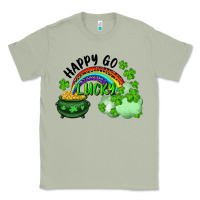 Matcha Happy Go Lucky Rainbow Shamrocks And Pot Of Gold Classic Tee - RanaPortraitStore