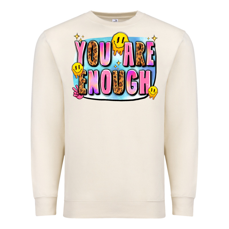 You Are Enough Premium Sweatshirt by JahusDesignShop | Teevron
