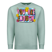 Seafoam you are enough Premium Sweatshirt - JahusDesignShop