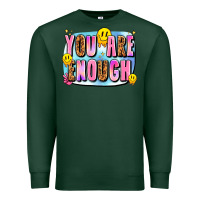 Sports Green you are enough Premium Sweatshirt - JahusDesignShop
