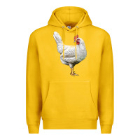 Lemon leghorn chicken Premium Hoodie - LillyAllenDesigns