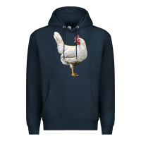 Navy leghorn chicken Premium Hoodie - LillyAllenDesigns