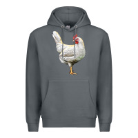 Rock leghorn chicken Premium Hoodie - LillyAllenDesigns