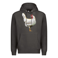 Smoke leghorn chicken Premium Hoodie - LillyAllenDesigns