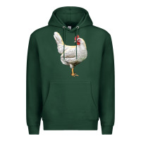 Sports Green leghorn chicken Premium Hoodie - LillyAllenDesigns