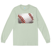 Matcha baseball brushstroke Long Sleeve Tee - RanaPortraitStore