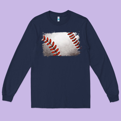 Long Sleeve Tee baseball brushstroke