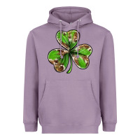 Lavender Cowhide leopard shamrock 4th of july Heavyweight Hoodie - Neo Western