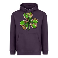 Plum Cowhide leopard shamrock 4th of july Heavyweight Hoodie - Neo Western
