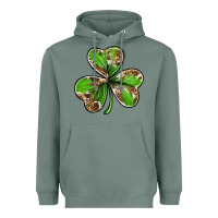 Sage Cowhide leopard shamrock 4th of july Heavyweight Hoodie - Neo Western