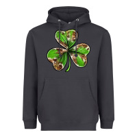 Smoke Cowhide leopard shamrock 4th of july Heavyweight Hoodie - Neo Western