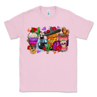 Bubblegum Pink day of the dead coffee cups Classic Tee - Zillion Design Studio