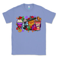 Colony Blue day of the dead coffee cups Classic Tee - Zillion Design Studio