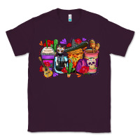 Plum day of the dead coffee cups Classic Tee - Zillion Design Studio