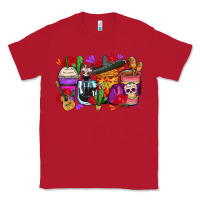 Red day of the dead coffee cups Classic Tee - Zillion Design Studio