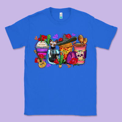 Classic Tee day of the dead coffee cups