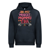 Navy in my muscle mommy era Urban Hoodie - MaliasSmallBusiness