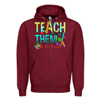 Burgundy teach them to be kind Zipper Hoodie - texasbilliewilder