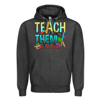 Charcoal Heather teach them to be kind Zipper Hoodie - texasbilliewilder