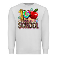 Dove Grey 100 days of school Premium Sweatshirt - AdoDesignShop